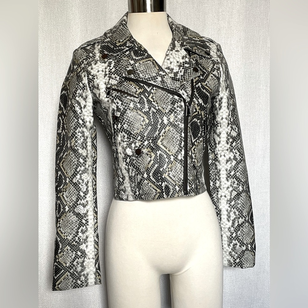 Piper & Jane faux reptile jacket